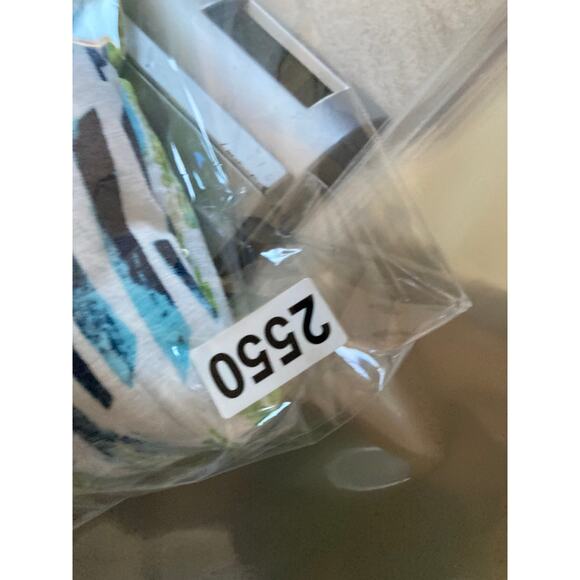 Weekends Chicos Top XL 3 Abstract Art Striped 3/4 Sleeve Green Beach Boho Shirt - Picture 16 of 16